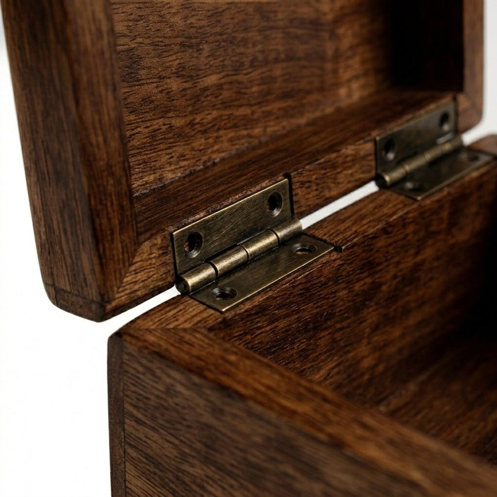 STOREINDYA Wooden Handmade Treasure Chest Box - Antique Jewelry Keepsake Storage with Elephant Design, Lock & Trinket Holder for Watches & Accessories