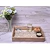 Hand Carved Wooden Breakfast Serving Tray with Handle for Breakfast Tea Snack Dessert | Kitchen Dining Serve-Ware Accessories | 15 x 10 Inches | 2050