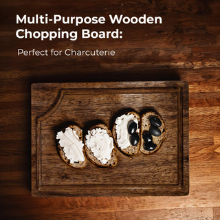 STORE INDYA Cutting Boards for Kitchen - Set of 3 Wooden Chopping Boards for Prep & Serving, Charcuterie Board, Butcher Block, Non Toxic Wood Cutting Boards – Large, Medium, Small – Gift Ready (Brown)