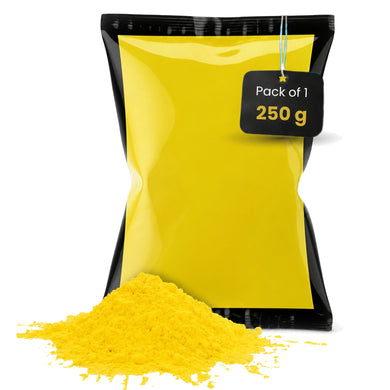 Store Indya Holi Color Powder Non-Toxic | Herbal Organic Holi Colors | Safe Washable Formula for Party & Festival | Yellow | 250g