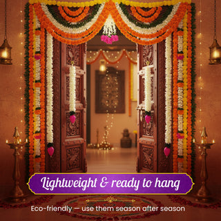 STORE INDYA Lotus Hanging Decoations, Set of 5