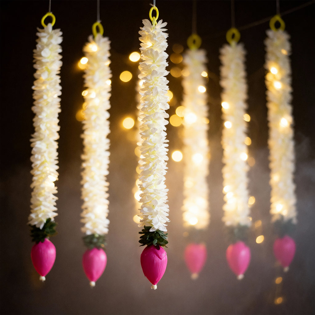 STORE INDYA Lotus Hanging Decoations, Set of 5