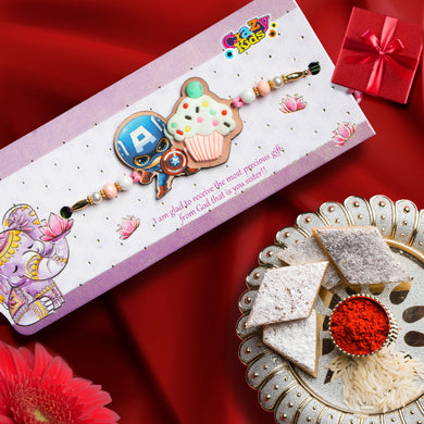 Superhero Cartoon Rakhi for Kids, Small Brothers – Rakhi Thread, Rakhi Bracelet, Traditional Raksha Bandhan Gift for Bhaiya, Bhai