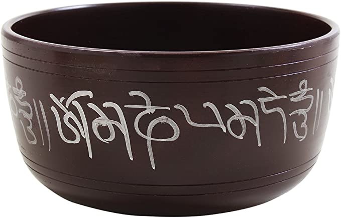 Hand Painted Metal Tibetan Singing Bowl Set-Musical Instrument with Wooden Stick Mallet-Spiritual Gifts