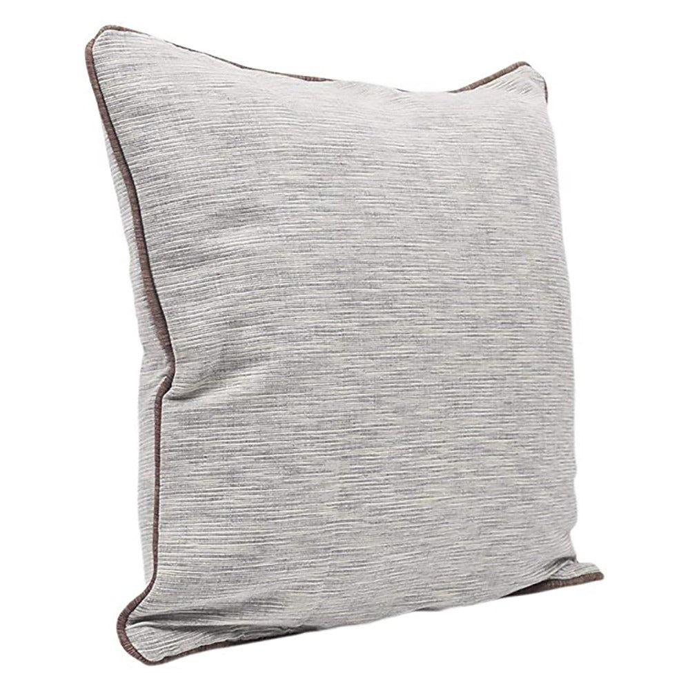 100% Cotton Handmade Decorative Grey Cushion Cover (Single) 18 x 18