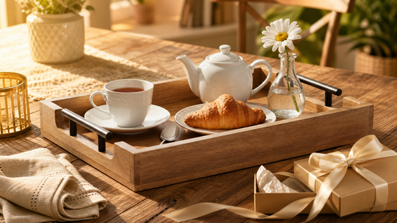 The Housewarming Gift That Actually Gets Used: Why a Handcrafted Wooden Serving Tray Beats Another Candle Set