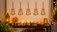How to Hang Indian Pom-Pom Wall Hangings for Diwali (and Keep Them Up All Season Without Them Looking Limp)