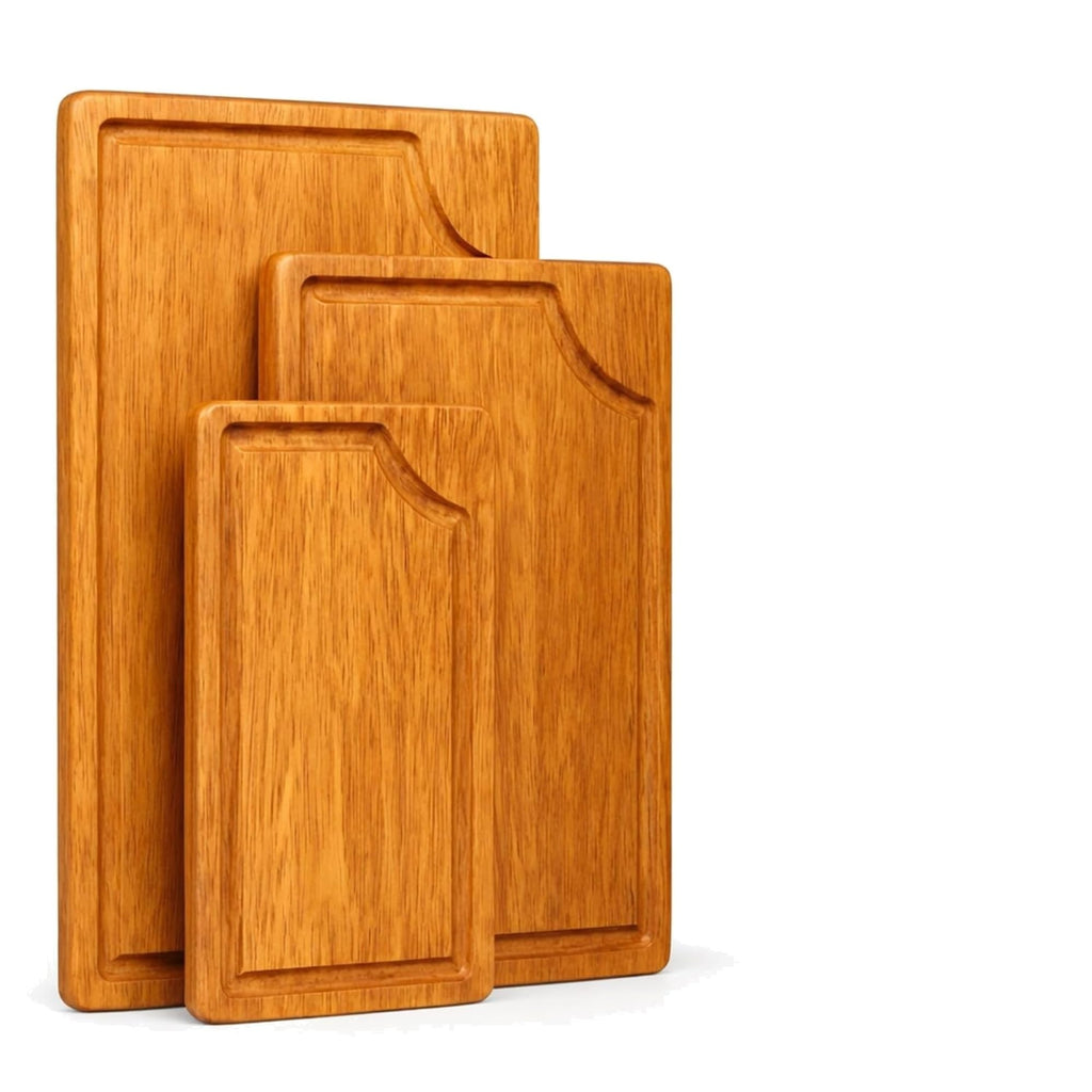 Shalinindia Mango Wood Cutting Board for Kitchen, Natural, Set of 3