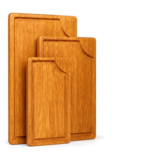 Shalinindia Mango Wood Cutting Board for Kitchen, Natural, Set of 3