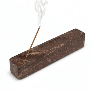 Storeindya Wooden Incense Holder with Ash Catcher - 12" Coffin Storage Box for Incense Sticks, Meditation & Home Decor for Be