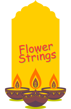Flower string decor