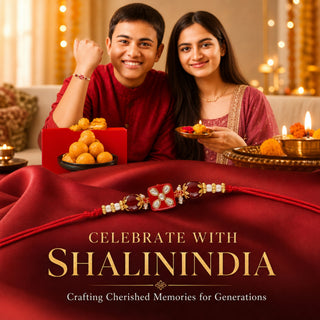 Shalinindia Designer Kundan Stone Rakhi for Brother – Traditional Raksha Bandhan Rakhi Bracelet | Rakhi Gift for Bhaiya | Red