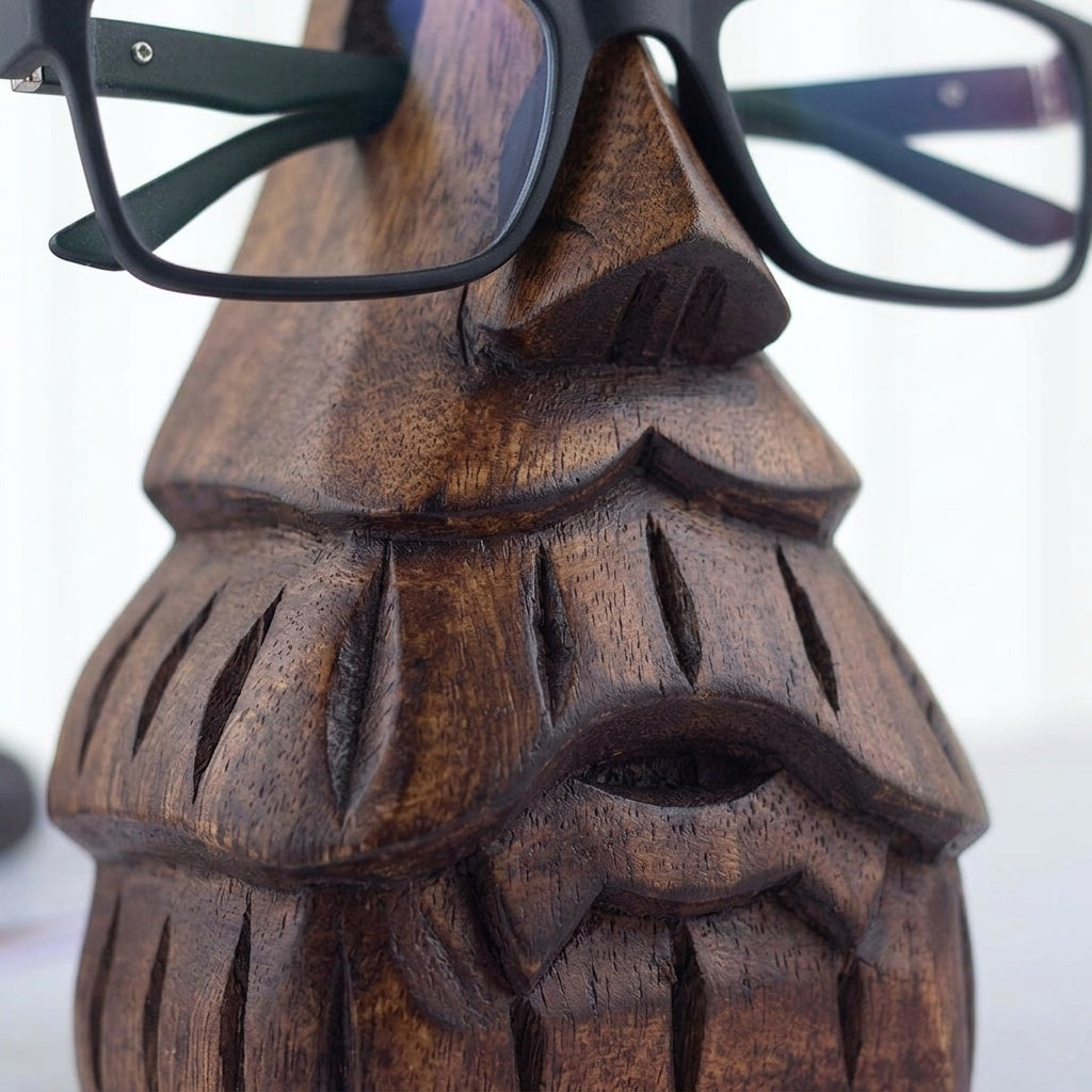 STORE INDYA Eyeglass Holder Stand/Wooden Spectacle Holder/Spectacle Stand/Eyeglass Holders for Desk/Desk Eyeglass Holder/Hand