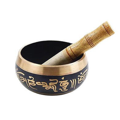 Singing Bowl for Meditation, Stress Relief | Tibetan Singing Bowl | Meditation Accessories | Metal Bowl | Meditation Music for Relaxation & Gifting Perfect Mother's Day Gift