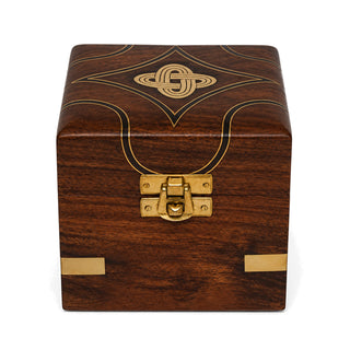 Store Indya Wooden Jewelry Box for Women, Vintage Necklace