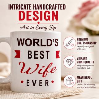 Store Indya Best Dad Ever Mug - 11 oz Dad Coffee Mug, Father's Day Gift for Dad from Daughter, Son, Wife, Kids - Novelty Camp