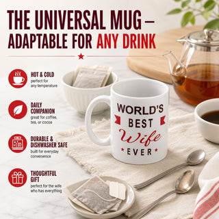 STORE INDYA Printed Coffee Mugs - 11oz, Present Idea from Wife