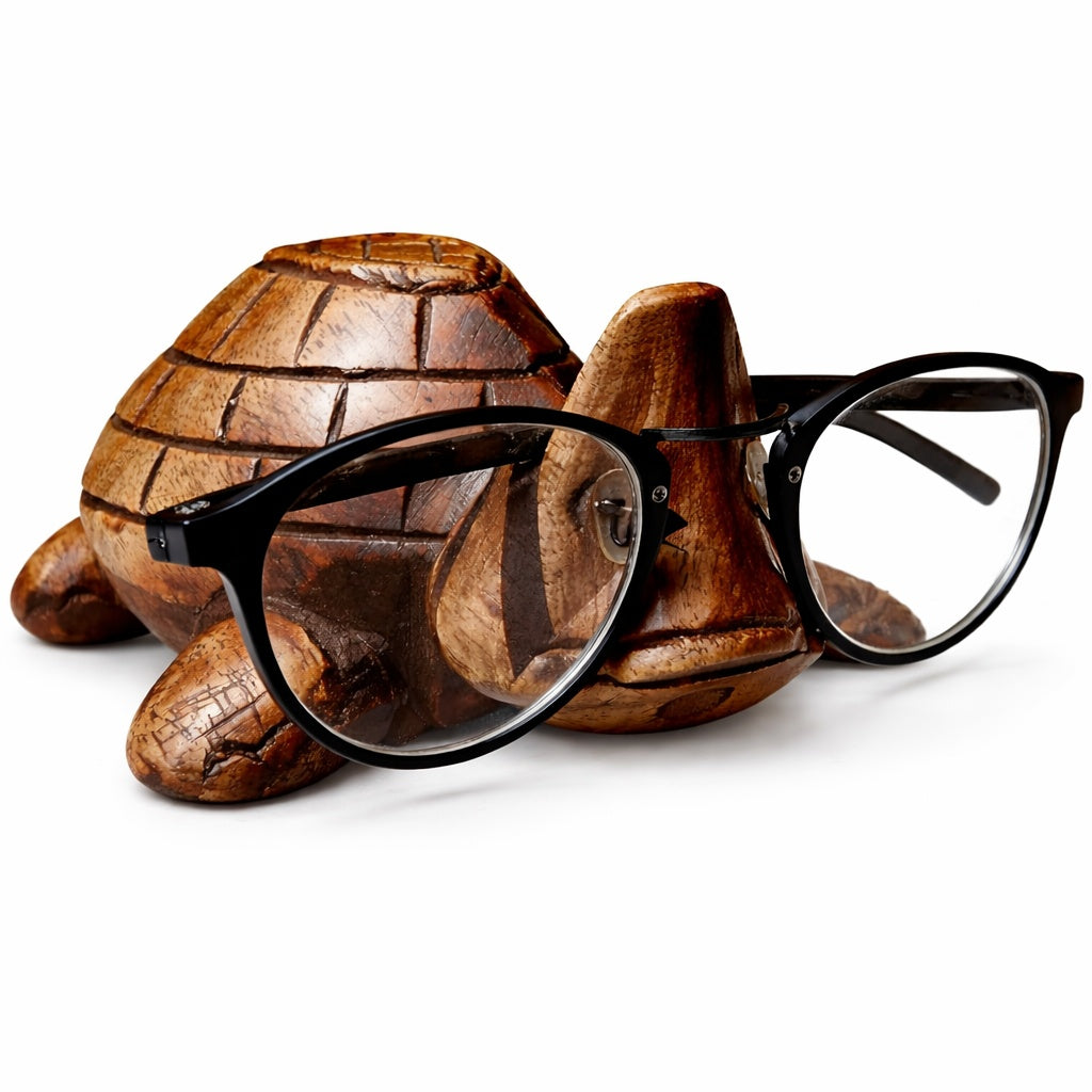 STORE INDYA Eyeglass Holder Stand/Wooden Spectacle Holder/Spectacle Stand/Eyeglass Holders for Desk/Desk Eyeglass Holder/Hand
