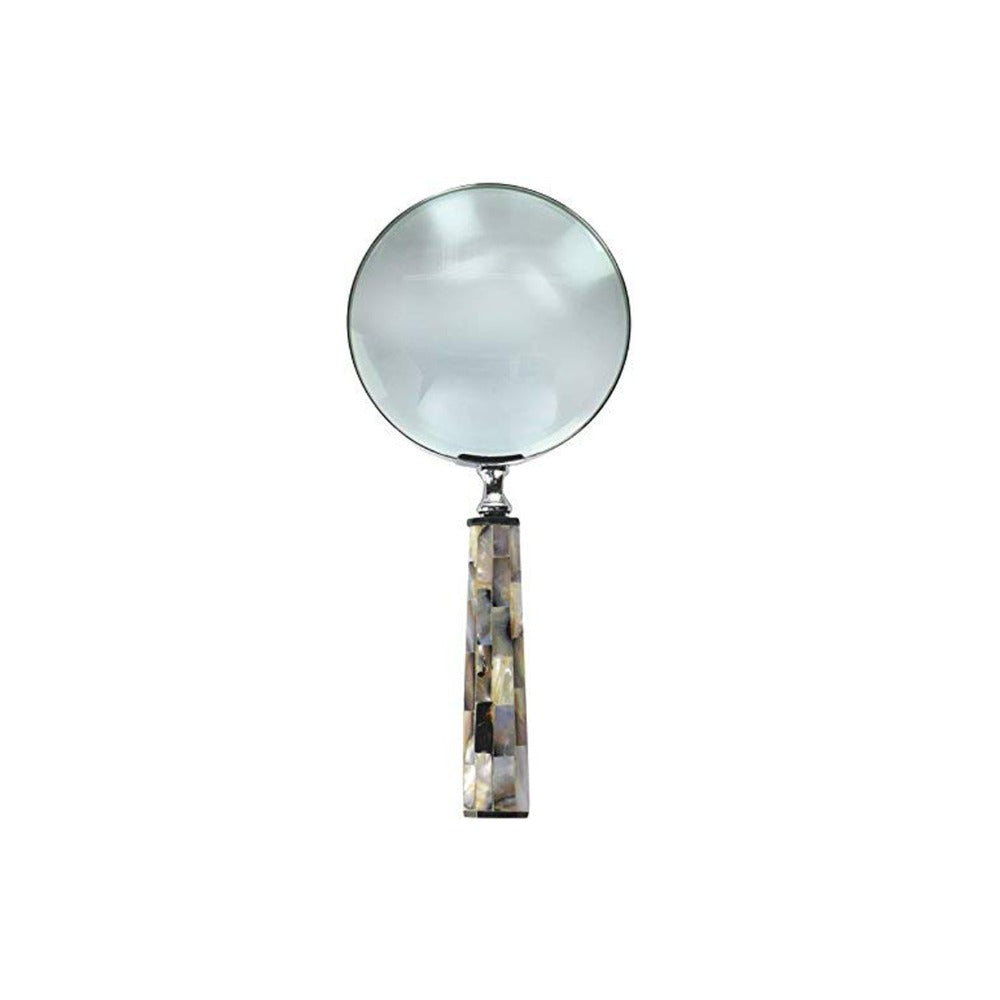 Handheld Magnifier with Handcrafted Sturdy Resin Handle