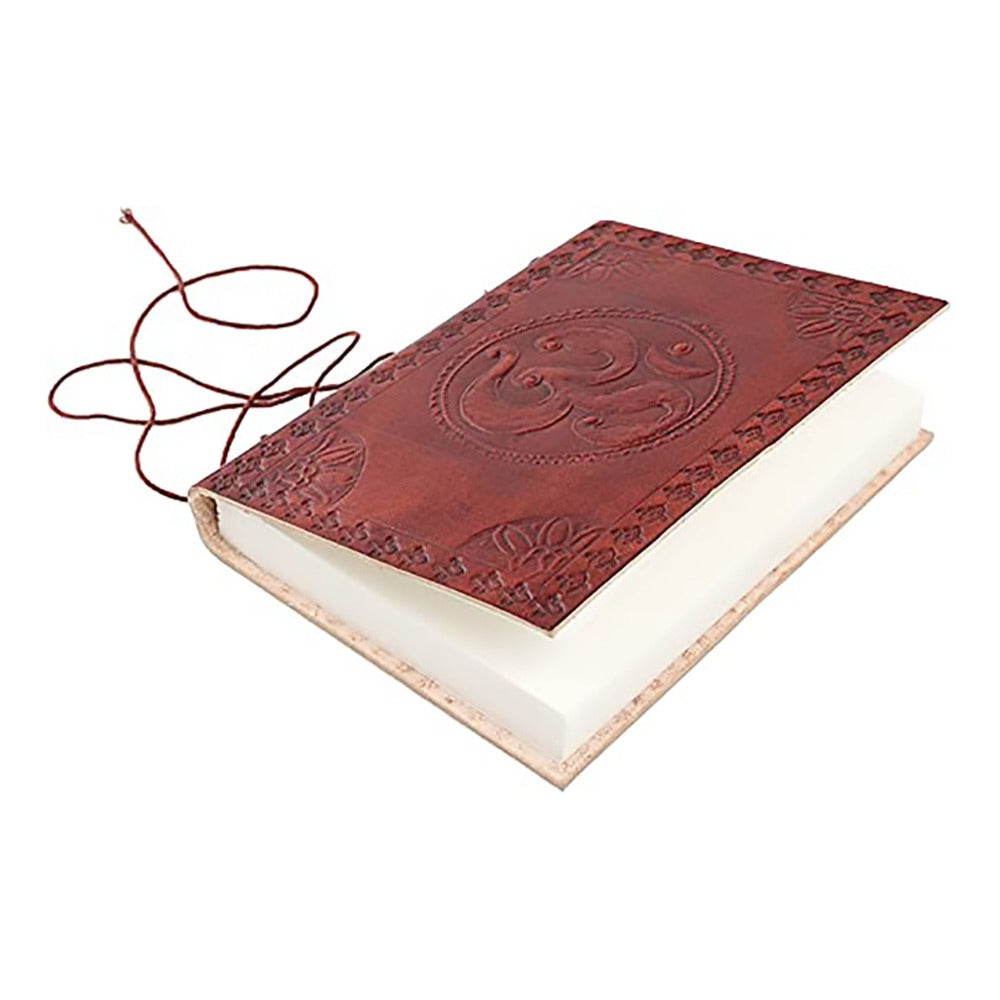 Handmade Leather Journal Travel Diary w/ Embossed Personal Pocket
