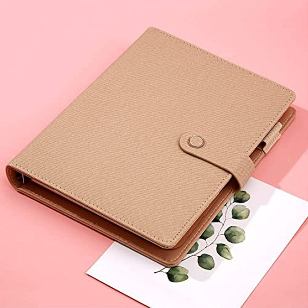 Buy A5 B5 Cream Color Notebook 20 26 Holes Smart Ring Binder Loose Leaf  Notebook Study Supplies Writing Journal Note Taking Online in India - Etsy
