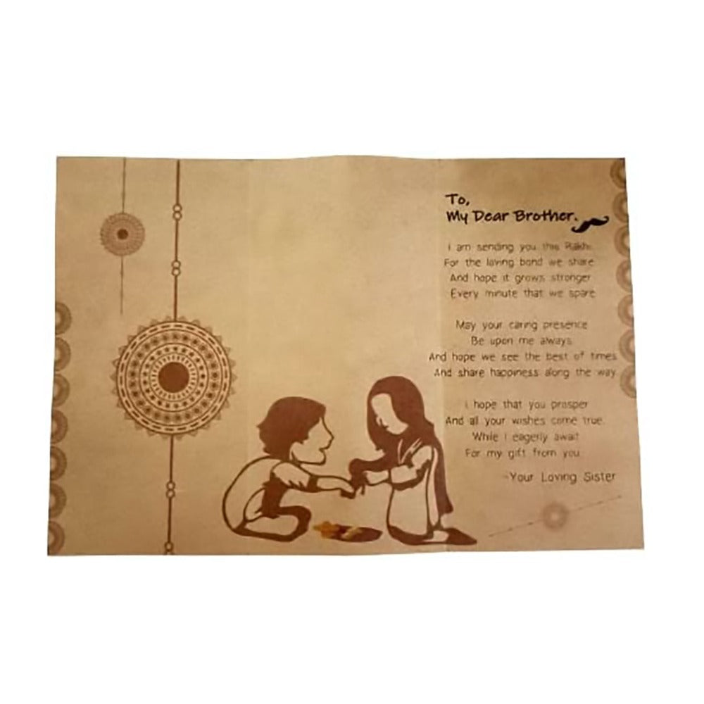 Set of 2 Raksha Bandhan Combo Pack-Kids Rakhi with Greeting Card & Roli Chawal(PUBG Design)