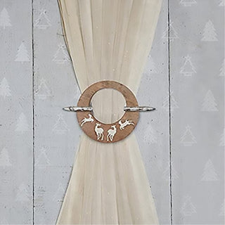 Set of 2 Decorative Curtain Tie Back Holders-Durable Tie Backs for Christmas and Housewarming Gift