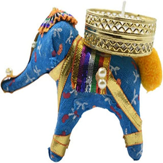 Set of 5 Fancy Elephant Diyas with Tealight Holder for Home Decor and Gifts