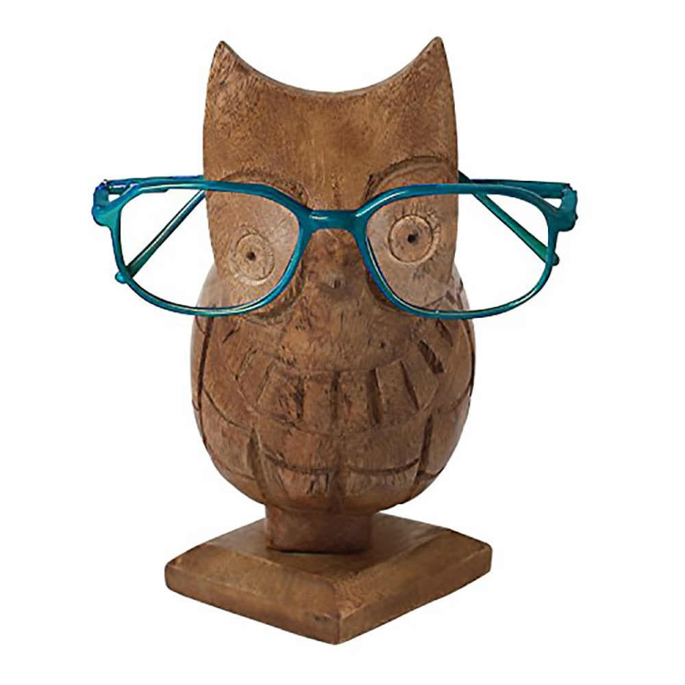 Handcrafted Wooden Eyeglass Holder Stand | Optical Accessories (Design 5)