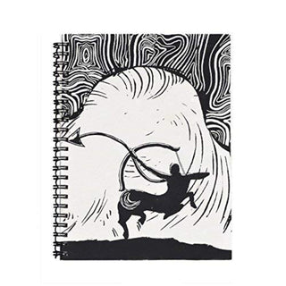 Back to School Notebook Sagittarius Zodiac Themed Personal Journal Organizer Planner Travel Book Diary (Spiral Bound)