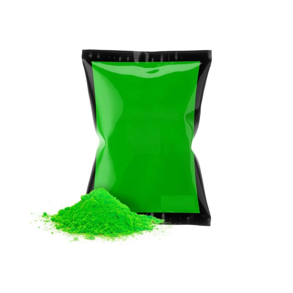Organic and Skin Friendly Holi Gulal Powder-Natural Green Color Powder for Holi Color Run, Colored Smoke, Chalk Powder - 5.5 lbs