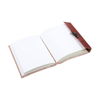 Lockable Leather Personal Diary with Unlined Pages-Christmas Gif