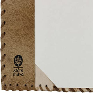 Handmade Genuine Eco-Friendly Leather Journal Diary - Unlined Pages(Ancient River Collection)
