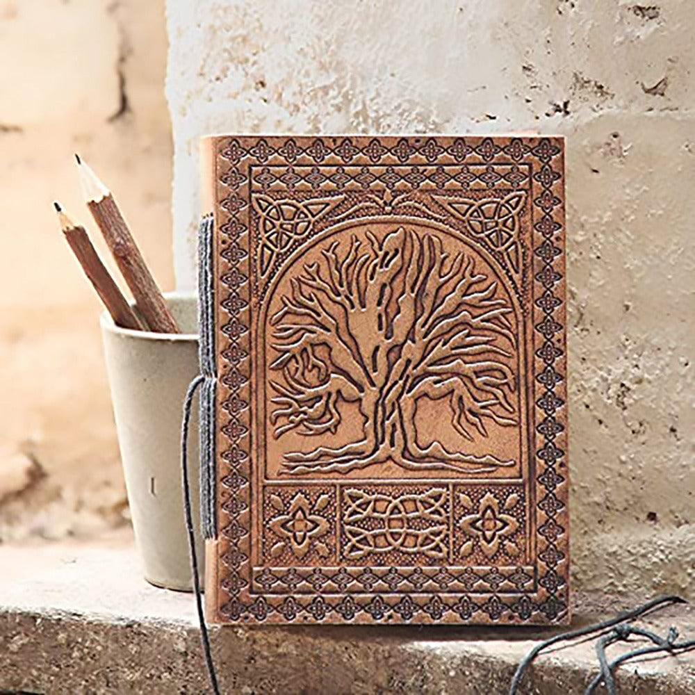 Hand Crafted Embossed Leather Diary