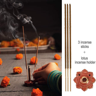 Diwali Diya Decorations Gifts Set - 6 Earthen Diyas, Toran, Lakshmi Ganesha, Incense & Holder Combo Home Décor