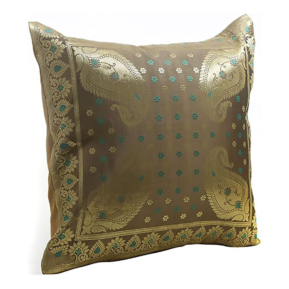 Set of 2 Decorative Square Cushion Covers (Traditional Collection)