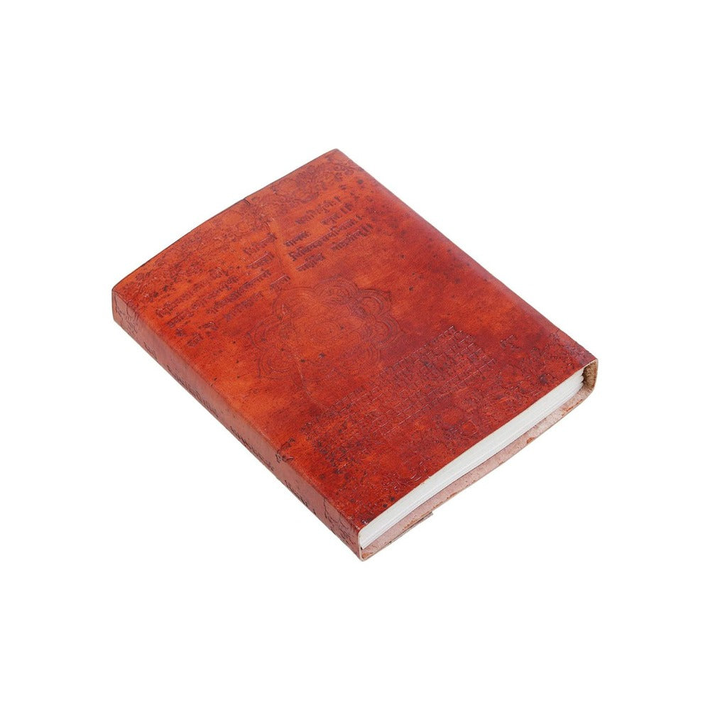 Lockable Leather Personal Diary with Unlined Pages-Christmas Gif