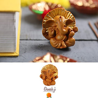 Diwali Decoration Gifts Set of 4 Diyas, Toran Lord Ganesha Idol Incense Stick  Holder Storage Box Organizer Festive Kit