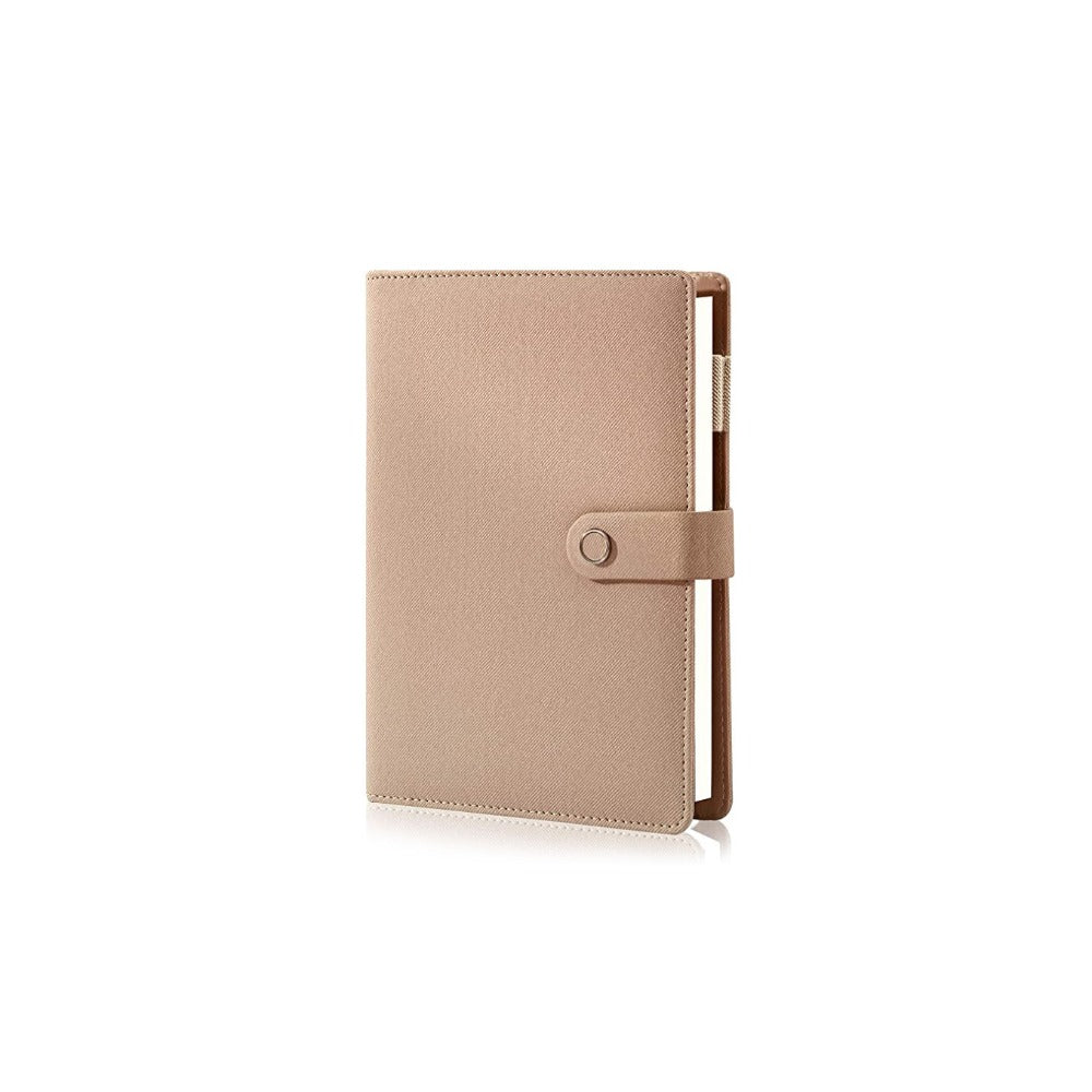 Leather Journal with 6 Ring Binder-Refillable Notepad, Business Planner & Personal Organizer-A5 Size