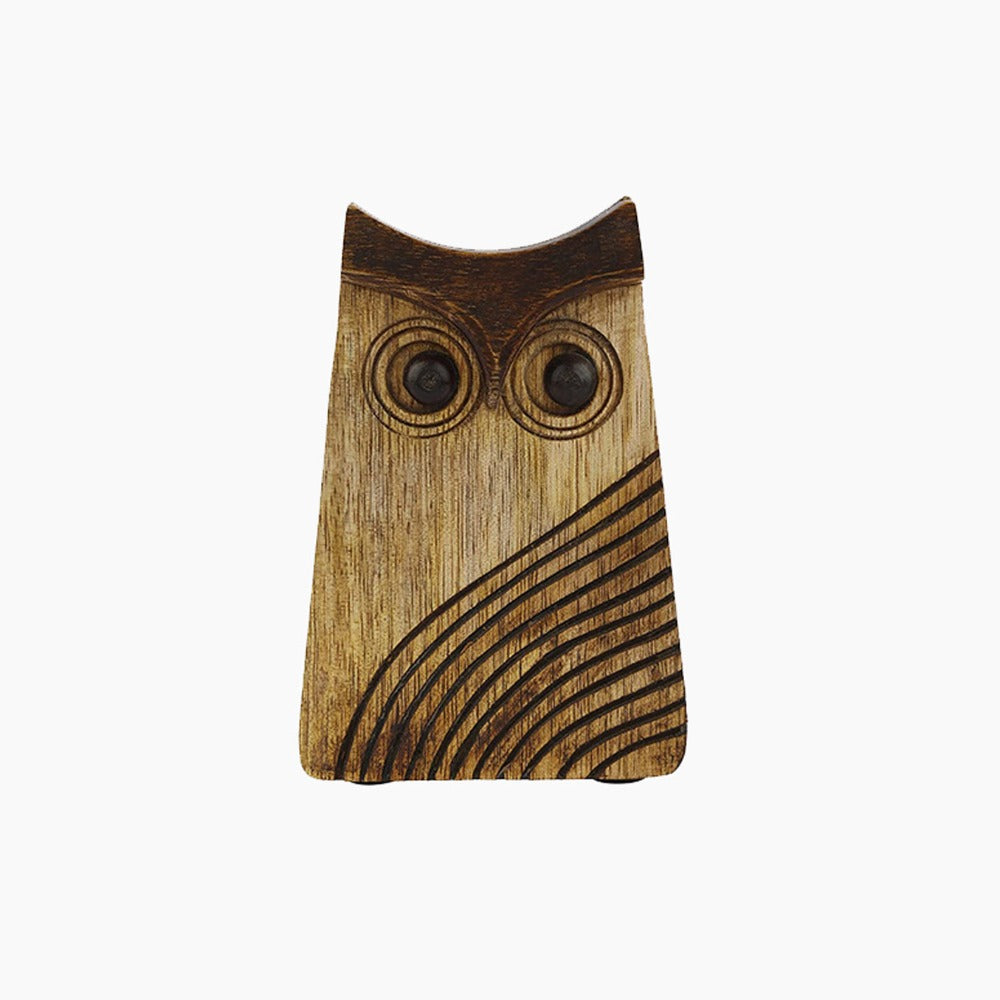 Handmade Owl Spectacle Holder - Wooden Eyeglass Stand and Pen/Pencil Display for Optical Glasses Accessories